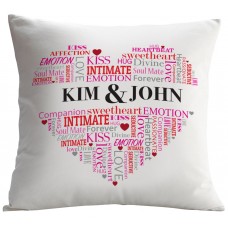 Monogramonline Inc. Personalized Couples Decorative Cushion Cover MOOL1030